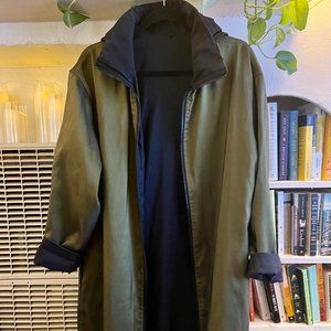 Vintage reversible rain jacket